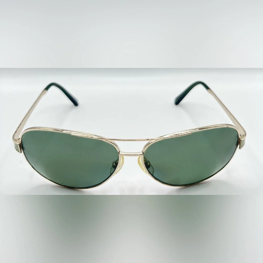 Vintage Calvin Klein CK7415S Gold Pilot Sunglasses Frames Only - Picture 3 of 8